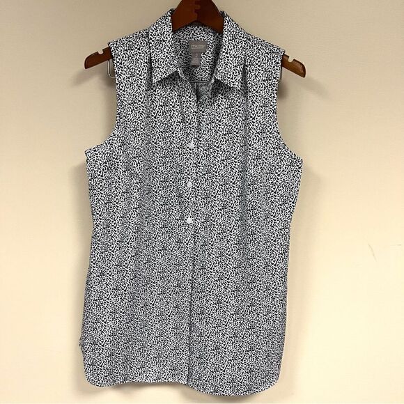 Chico's Tops - - Chicos animal print sleeveless wrinkle resistant top Sz 2( M)